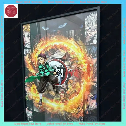 Nezuko Demon Slayer 3d Led Night Light Plug-In Mood Light Usb Anime Bedroom Decor Lamp For Fans Ambient Lighting Gift Home Dorm