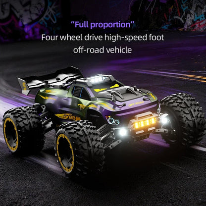 JJRC C8832A 1:10 RC Car 2.4G 4WD High-Speed With Light Large Electric Remote Control Crawler 4x4 Off-Road Vehicle Toy For Kid