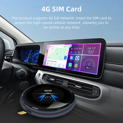 LEXXSON Ai Box 4+64GB Wireless Carplay Adapter Android 13 Netflix Youtube IPTV Video Box For Cars With Wireless or Wired Carplay