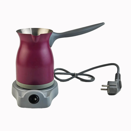 200ml Portable Stainless Steel Turkish Hand-pour Electric Coffee Pot Home Spill-proof Auto Heating Coffee Cup Kitchen Tools 800W