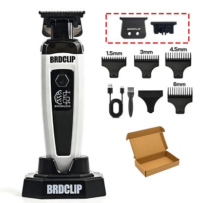 BRDCLIP 7500RPM Brushless Motor Professional Hair Clipper Barber Hair Cutting Machine Kit Salon Hair Trimmer for Men 106 078
