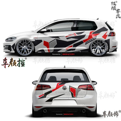 Car stickers For Volkswagen Golf8 MK5 MK6 MK7 GTI POLO customized exterior design sporty fashionable decals Vinyl  Accessories