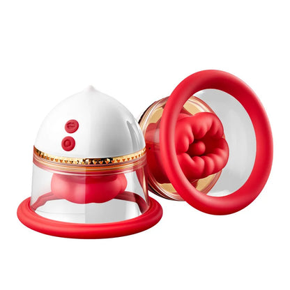 Portable Nipple Licking Sucking Vibrator Female Breast Massager Clitoral Bite Vibrating Sex Toy for Female Masturbation