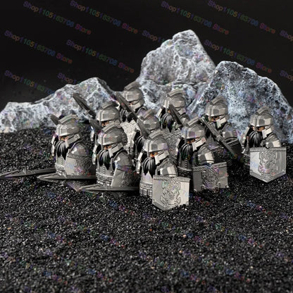 Medieval Knights Building Blocks Warrior Soldiers Crusaders Hospital Teutonic Knight Legion Figures Block Toys Accessories