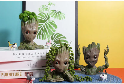 Home Decoration Groot Planter Flower Pots For Indoor Flowers Pot Tree Man Ornaments Anime Figure Statue Art Crafts Kid Men Gifts