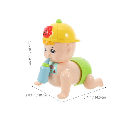 1Pcs Motorized Crawling Baby Learning Aid for Infants Toddlers Singing Talking Dad Mom Glowing Lights Colorful Visual
