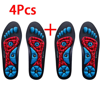 Plantar Acupoint Massage Insoles Men Women Magnetic Therapy Massage Insole Arch Support Orthopedic Shoe Pads 2Pcs/4Pcs