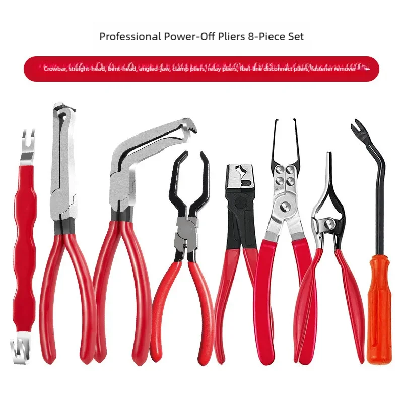 8Pcs Multifunction Automotive Electrical Disconnect Pliers Connector Separator Fuel Line Removal Tool for Car Truck SUV Repair
