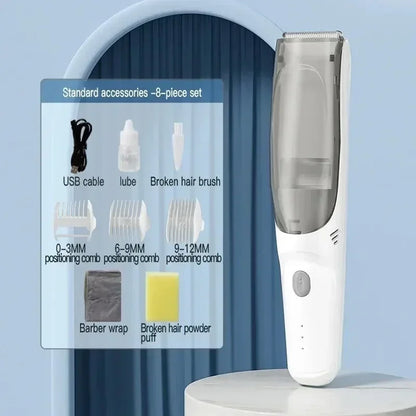 Household Hair Absorbing Electric Hair Clipper Waterproof Safe Razor Baby Children Hair Cutter Family Grooming Haircut Tool