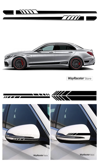 Edition 1 Stripe Sticker Door Side Hood Bonnet Roof Tail Vinyl Decal For Mercedes Benz W205 C63 AMG C Class C205 Coupe A205 S205