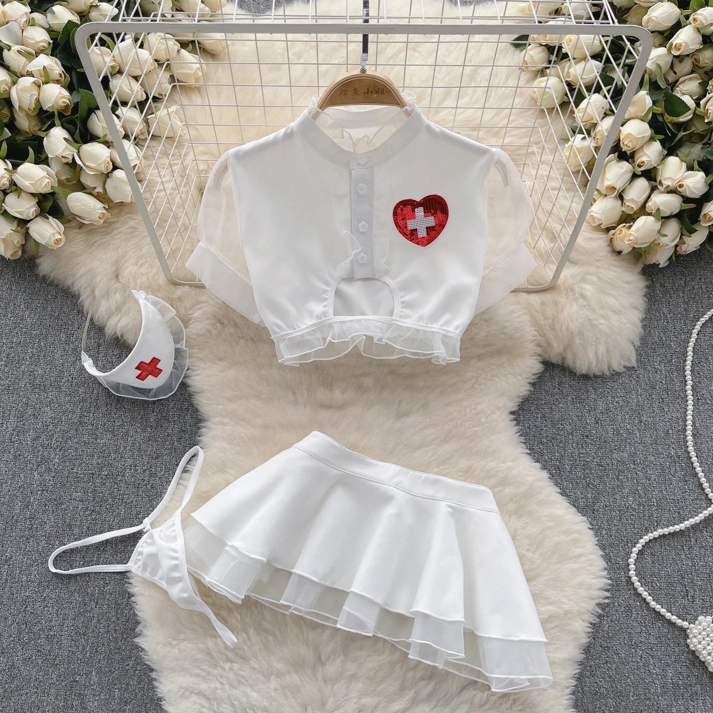 Sexy Lace Strap Jumpsuit Slim Fit Transparent Women's Pajamas Halter Playsuit Erotic Lingerie Catsuit Backless Hollowed Bodysuit
