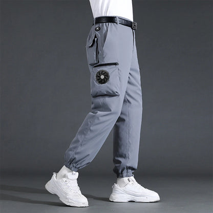 New Summer Air Conditioner Pants Men's High Temperature Work Anti-Sunlight Refrigeration Air Conditioning Pants Outdoor Workwear