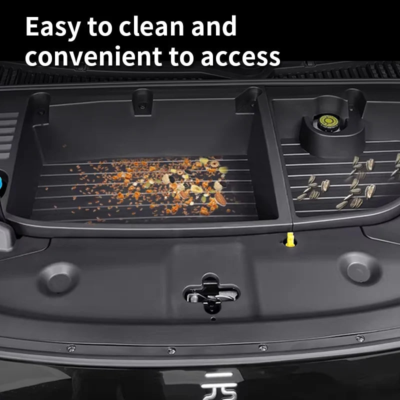 For Yuan UP Atto 2 2025 Car Front Trunk Hood Storage Box Organizer Case Large Capacity Tidy Accessories Scratch Wear-Resistant