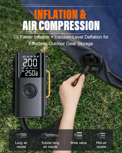 Car jump starter 6000A Jump Starter 150PSI Air Pump Multifunctional Tire Inflator Power Bank Lighting for Car