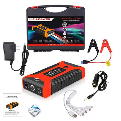 4 In 1 600A Jump Starter Power Bank 5400mAh  Air Compressor Tire Pump Portable Charger Car Booster Starting Device