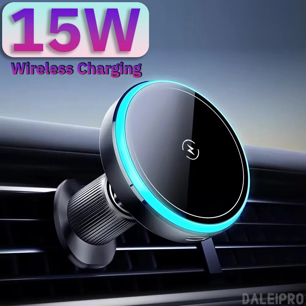 For Toyota Land Cruiser 250 Prado LC250 2024 2025 Double Phone Holder Car Multifunctional Storage Box Magsafe Wireless Charger
