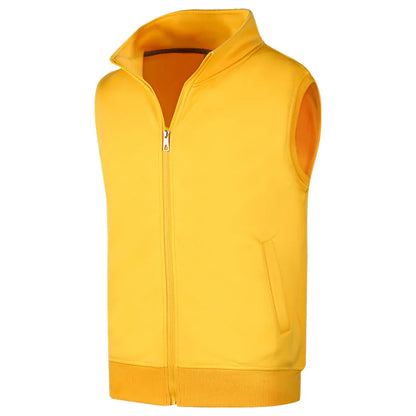 Winter Velvet Warm Vest Custom Design Fashionable Solid Color Vest Printing Logo Fleece Vest Embroidery Personalized Brand