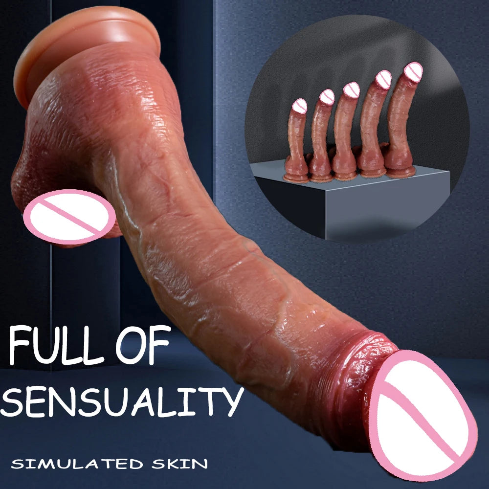 Oversized Realistic Dildo Huge Penis Penetration Anal Sex Toys For Women Masturbation Soft Dick Dildos Sexy Adult Sex Toy Gay