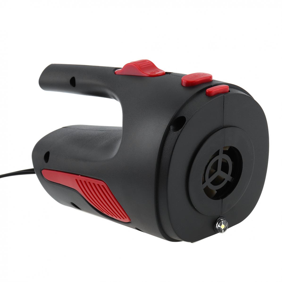 12V 5M 120W Car Vacuum Cleaner Wet Dry Portable Handheld Dual Use Mini Auto Vacuum Cleaner with Washable HEPA Filter LED Light