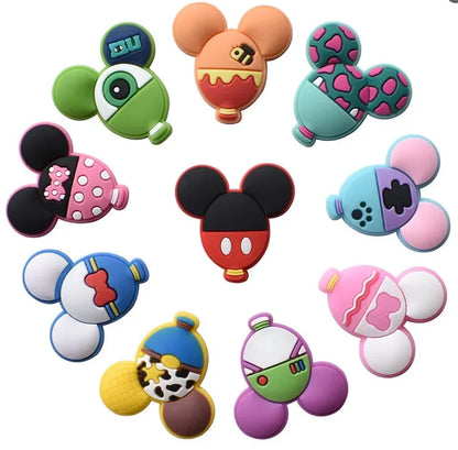 8-100pcs Girl's Hairband Balloon Cookie Shoe Charms for Sandals, Shoe Decoration Accessories Shoe Pins Great Gift for Men Women