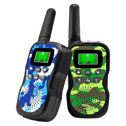 Kids Walkie Talkies Radio Toy 3 KM Best Christmas Birthday Gifts for 3-12 Year Old Kids to Outside Adventures Camping Hiking