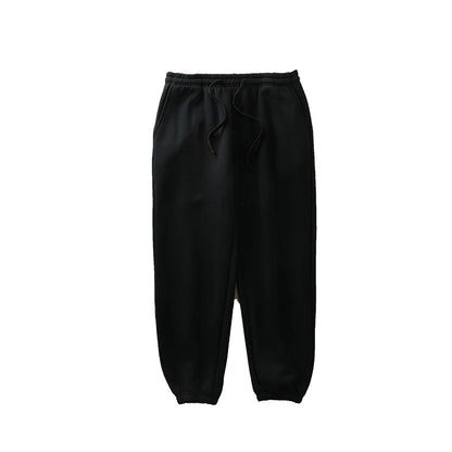 DUKEEN 500G Heavyweight Men's Fleece Jogger Sweatpants Autumn and Winter Basic Soild Color Thick Sport Long Pants Men's Clothing