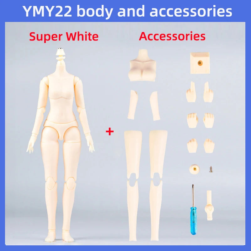 Ymy 22 24 Body Movable Joint Body Replacement Accessories Hand Girl YMY 23 25 Boy Body For Ob22 Ob24, Gsc, Blythe, 1/6 Bjd Doll