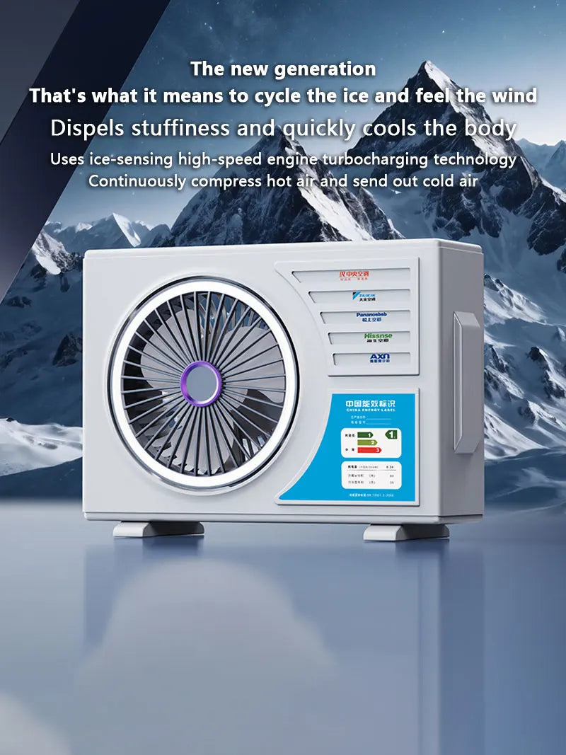 Lenovo Air-conditional Rechargeable Table Fan Portable Small Fan For Student Dormitory Computer Summer Gadget Home Desk Office