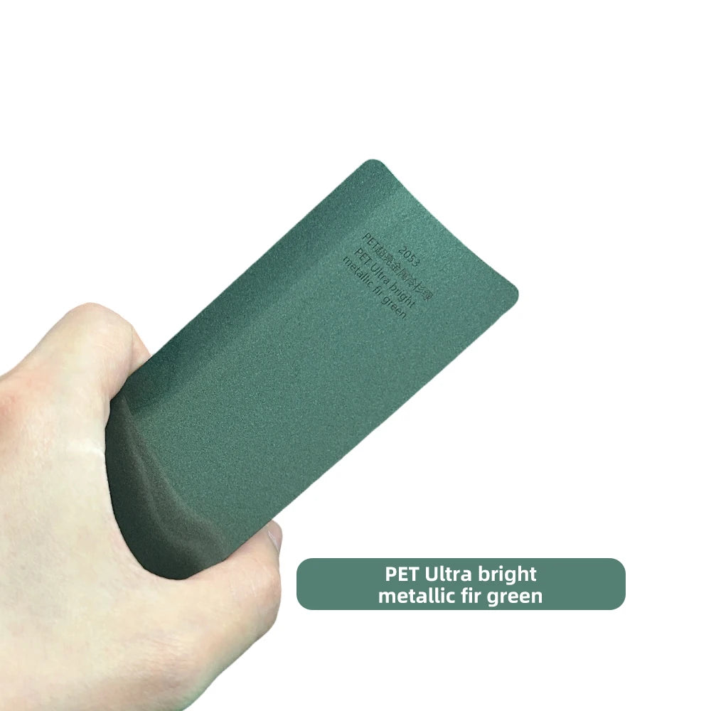 Super Bright Metallic Fir Green Full Car Wrap Vinyl PVC PET Auto Body Sticker Color Changing Film Roll Paint Protection 1.52X18M