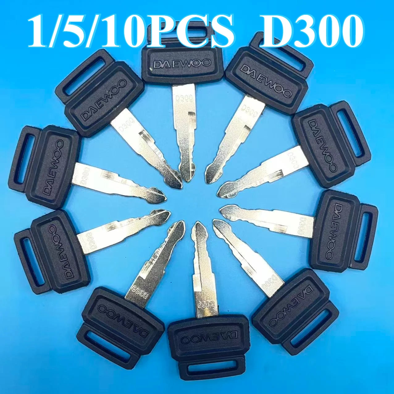 1/5/10PCS For D300 2172-00218 Ignition Key Excavator Starter Key D300 S220 DH220 DX220 DH200