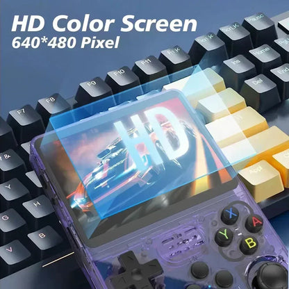 Retro Handheld Game Console R36S 3 5 Inch IPS Screen 64GB 128GB 256GB Portable Gaming Device with Built in Games
