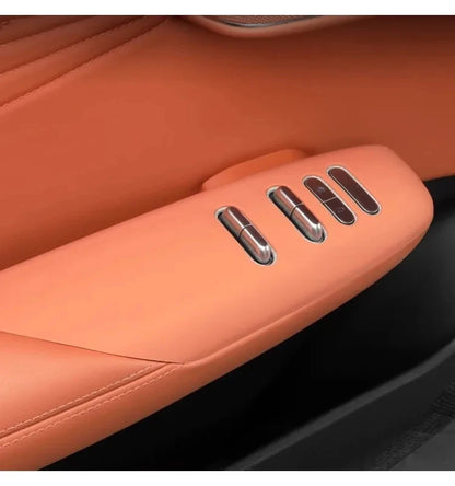 Car Window Control Button Cover Window Switch Panel Trim Sticker  Interior Accessories 2023 2024 2025 for LHD for Deepal S07 S7