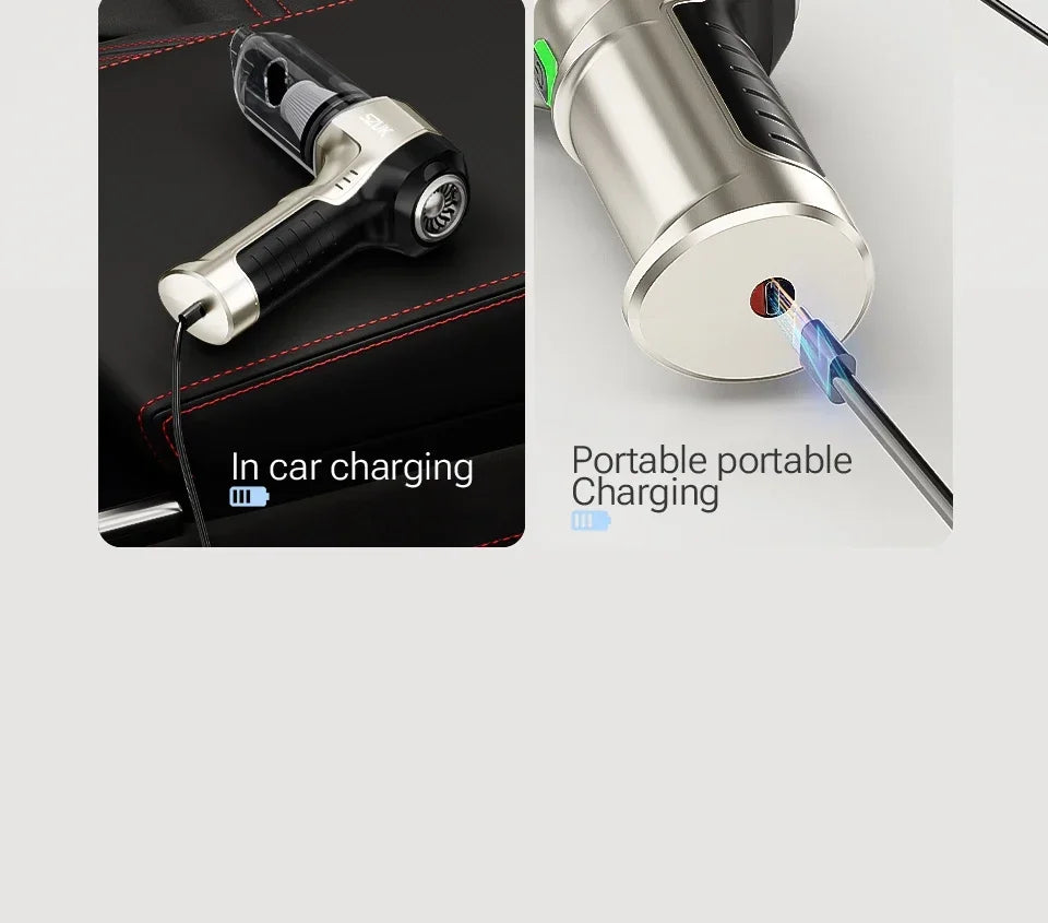 SZUK Car Vacuum Cleaner 18000PA High Pressure Portable Handheld Powerful Mini Cordless Car Appliance Cleaning Vacuum Cleaner