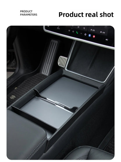 For Tesla Model 3/Y/YL Highland Juniper 2026 Center Armrest Storage Box Tray Console Organizer Box Accessories