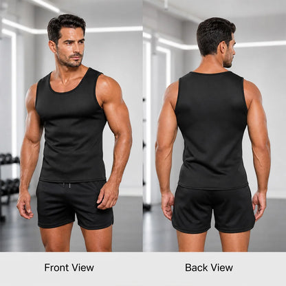 Man Neoprene Sauna Vest Sweat Suits for Weight Loss Waist Trainer Body Shaper Gym Workout Vest