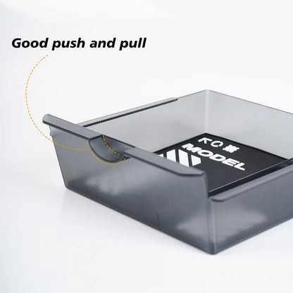 Interior Storage Organizer Fits Tesla Model Y Juniper 2026 Model YL Translucent ABS Console Box 2/4/6PCS Custom-fit Silicone Mat