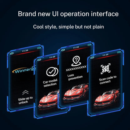 LCD Touch Smart Car Key Connect With Mobile Phone For BMW Benz Audi Land Rover Lamborghini Cadillac Toyota Honda BYD Ford Tesla