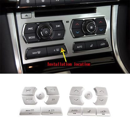For Jaguar XF 2012-2015 Aluminum Alloy Car Central Control Gear Shift Panel Buttons Covers Stickers Trim Interior Accessories