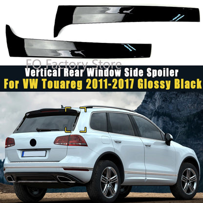 Glossy Black Car Rear Window Side Spoiler Wing Splitter ABS For Volkswagen For Vw Touareg 2011 2012 2013 2014 2015 2016 2017