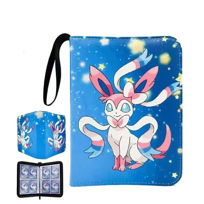 Pu Zipper Photo Album File Card Bag 400pcs & 900pcs Binder Pokemon Card Album Collection Book Anime Figure Album Birthday Gift