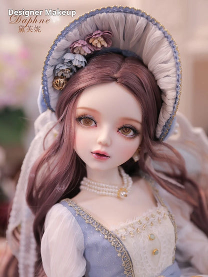 Daphne 1/3 Scale Mjd Ball Jointed Doll Full Set Moveable Two Tone Eyes Vintage Lace Dress Replaceable Outfit Adult Collection