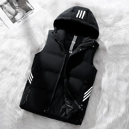 New Winter Fashionable Casual Hooded Down Vest High-quality Versatile Comfortable Breathable Casual and Warm Down Vest