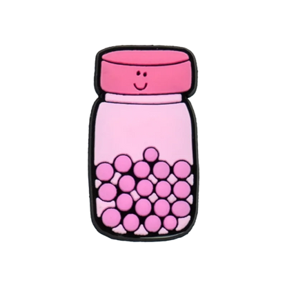 1/50PCS Pink Style Alphabet Women Shoe Charms Accessories Pins for Clog Fashion Women Shoe Buckle Decorations Tote Bag Pendant
