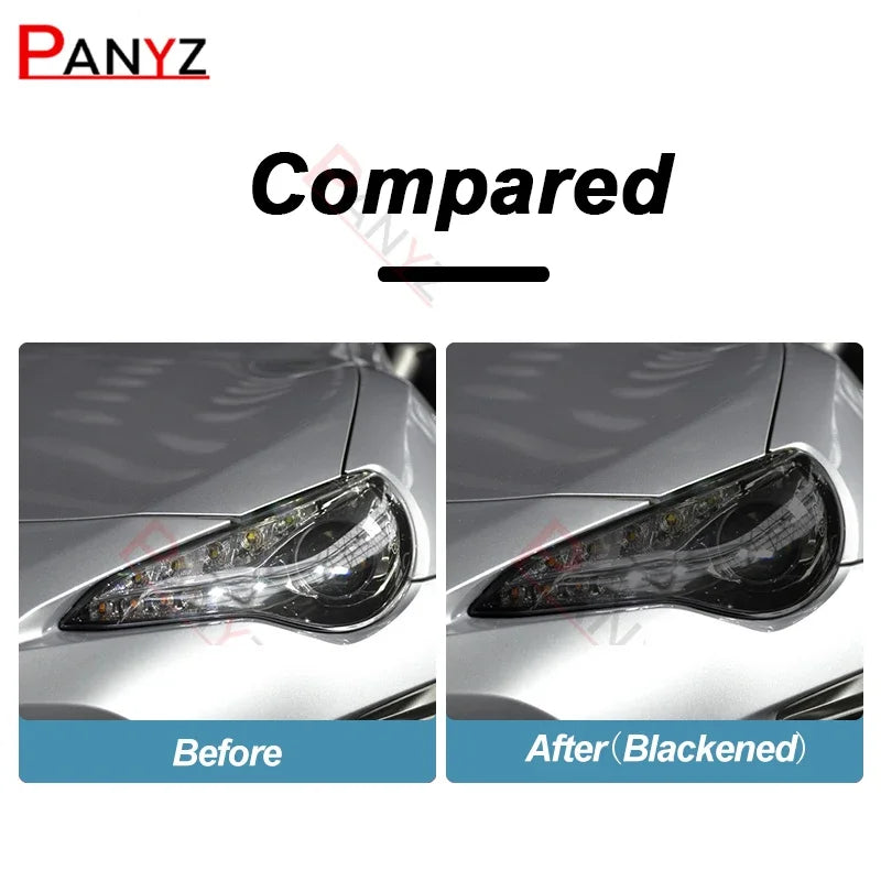For Toyota 86 GT86 2012-Present Car Headlight Protective Film Smoked Black Tint Wrap Vinyl Transparent TPU Sticker