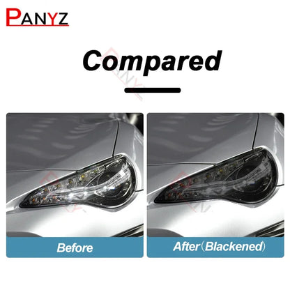 For Toyota 86 GT86 2012-Present Car Headlight Protective Film Smoked Black Tint Wrap Vinyl Transparent TPU Sticker