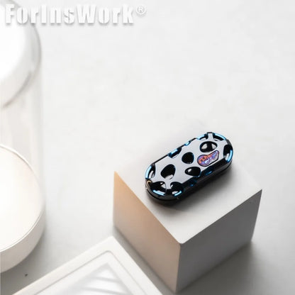 Metal Toys Dz Zirconium Skeleton TopB KONG Push Slider Stress Relief Toy Adults Office EDC Fidget Toy
