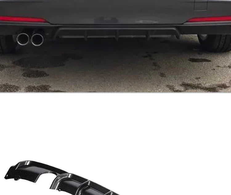 For BMW 3 Series F30 F31 2012-2019 MP Rear Bumper Diffuser LipCarbon M Tech Diffusor Body Kit M Sport Gloss Black 320i 328i