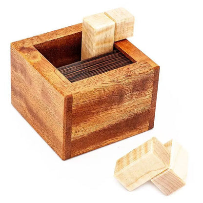 High Difficulty Impossible Wooden Puzzle Box Brain Teasers For Adults Teens IQ Test Toys Educational Mind Challenge Games