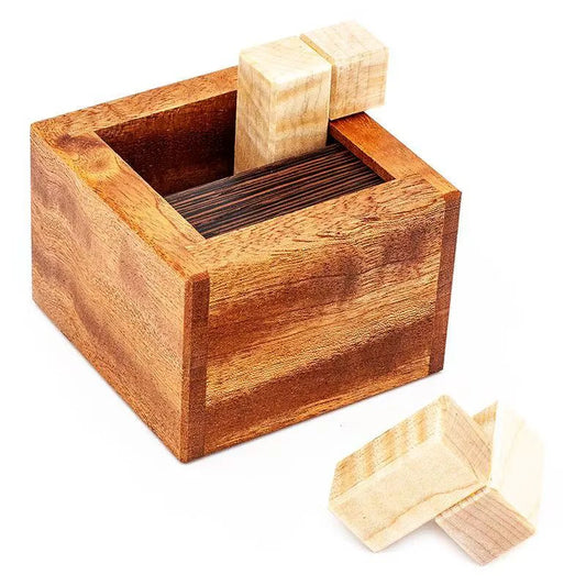 High Difficulty Impossible Wooden Puzzle Box Brain Teasers For Adults Teens IQ Test Toys Educational Mind Challenge Games