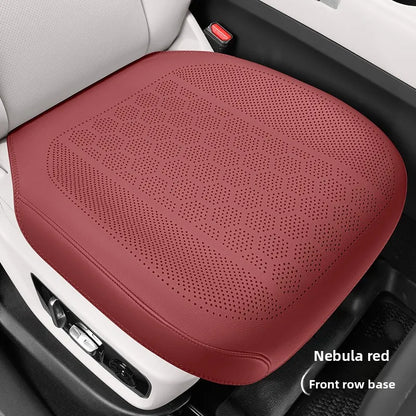 High Quality Nappa Leather Universal Car Seat Full Cover Breathable Luxury SUV Car Protection Perforated Leather Seat Full Cover